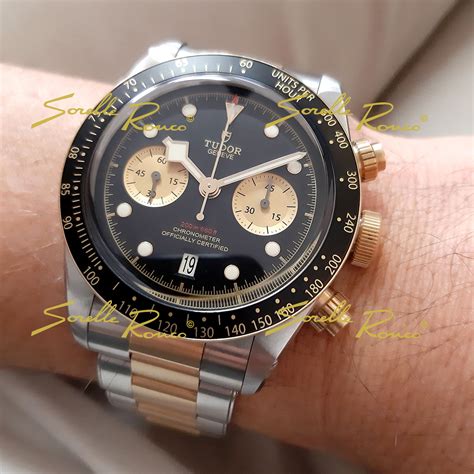 tudor black bay chrono acciaio e oro|tudor black bay chrono 2021.